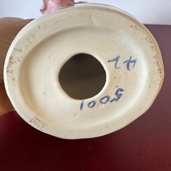 Cordey 1940s Porcelain Figurine Elegant Ceramic Bust with Pink Accents - Picture 7 of 11